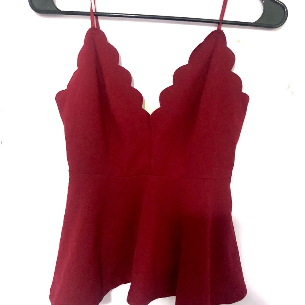 SHEIN Maroon Shirt